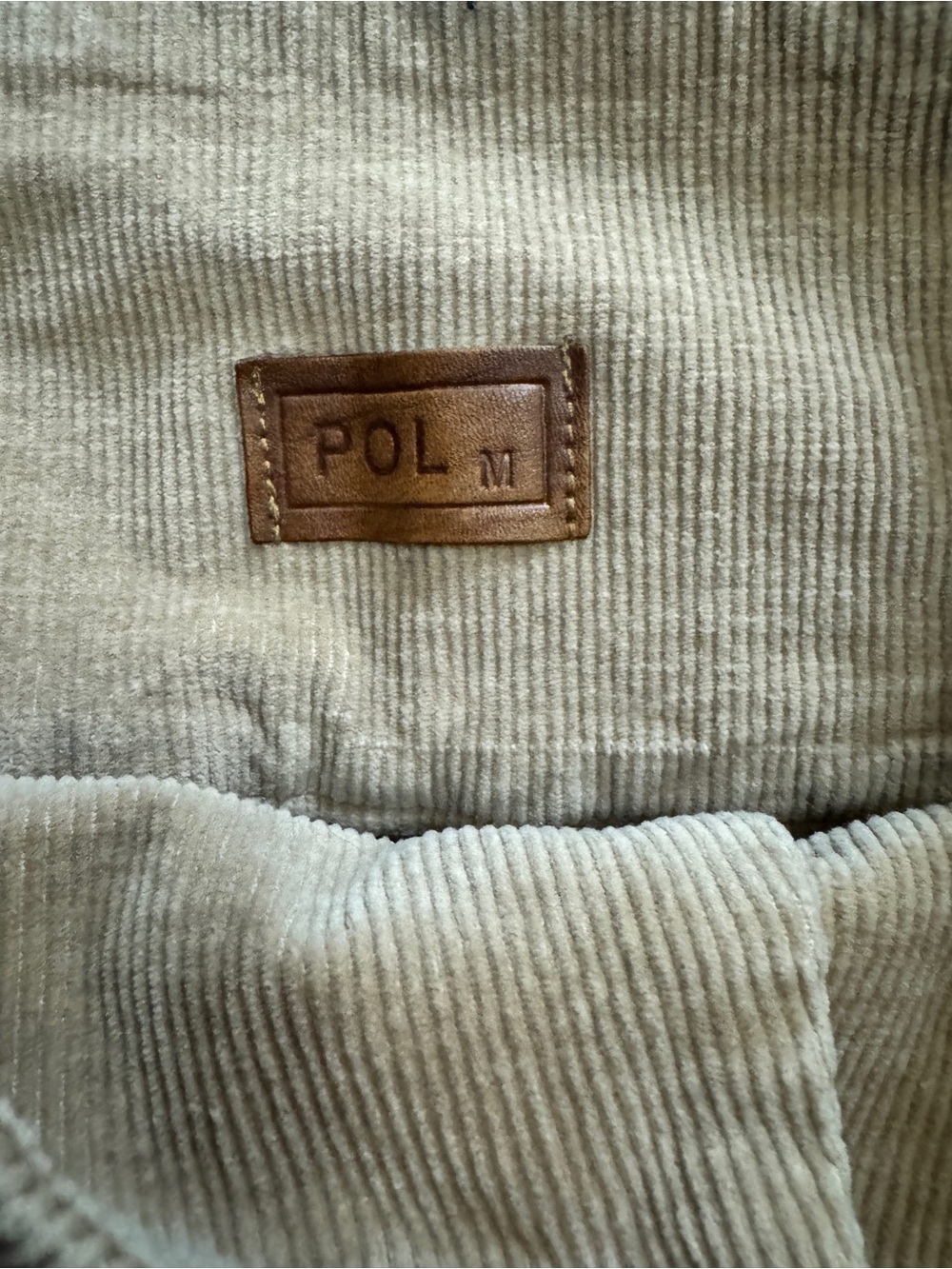 POL High Waisted Corduroy Straight Leg Pants medium retro feminine tan EUC - Picture 3 of 5